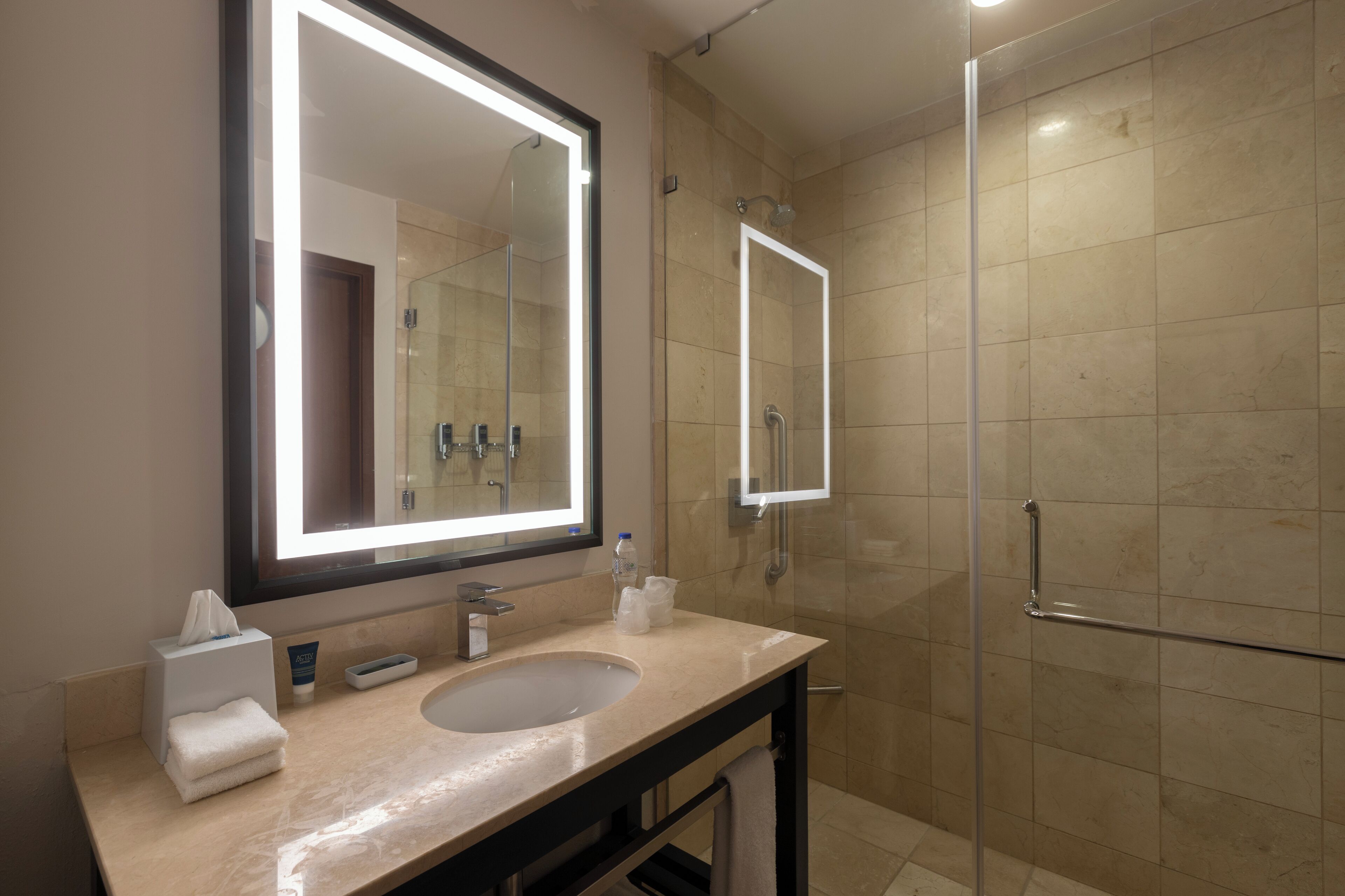 suite, 1 bedroom, non smoking | bathroom | shower, hair dryer, towels