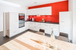 Microwave, oven, stovetop, dishwasher - Centerpark Apartments (Visp)