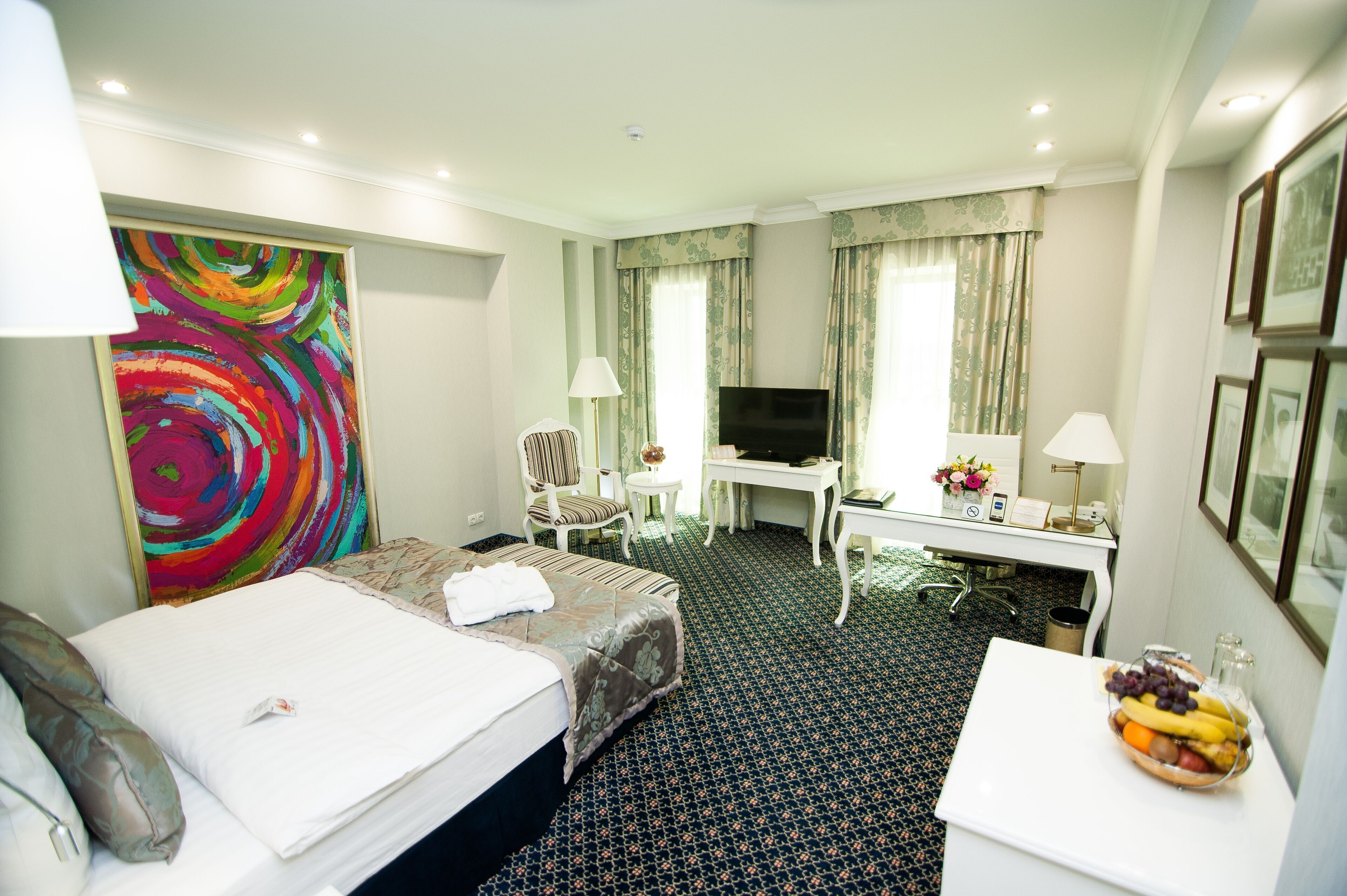 Minibar, in-room safe, desk, blackout curtains