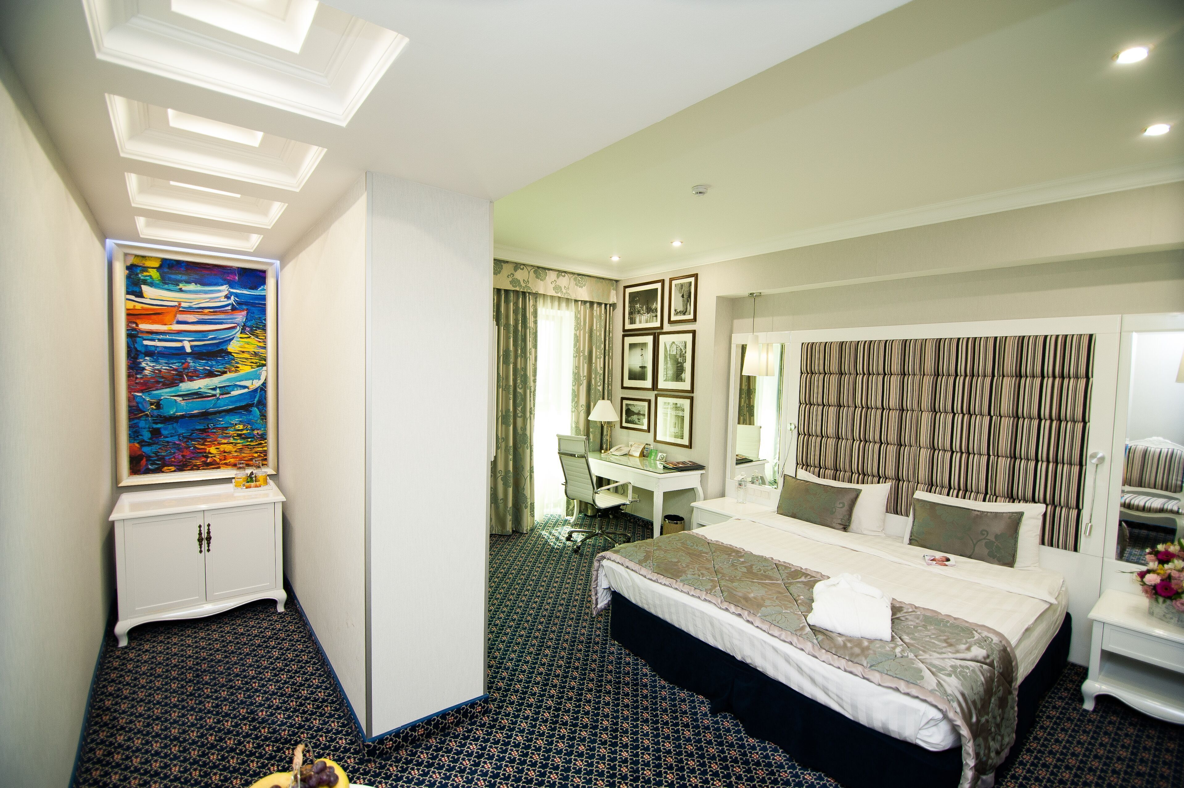 Minibar, in-room safe, desk, blackout curtains