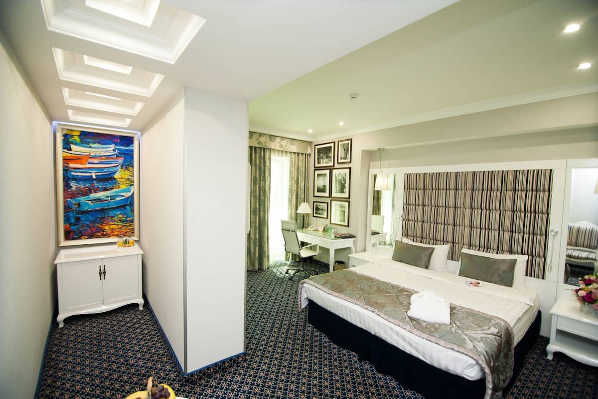 Minibar, in-room safe, desk, blackout drapes