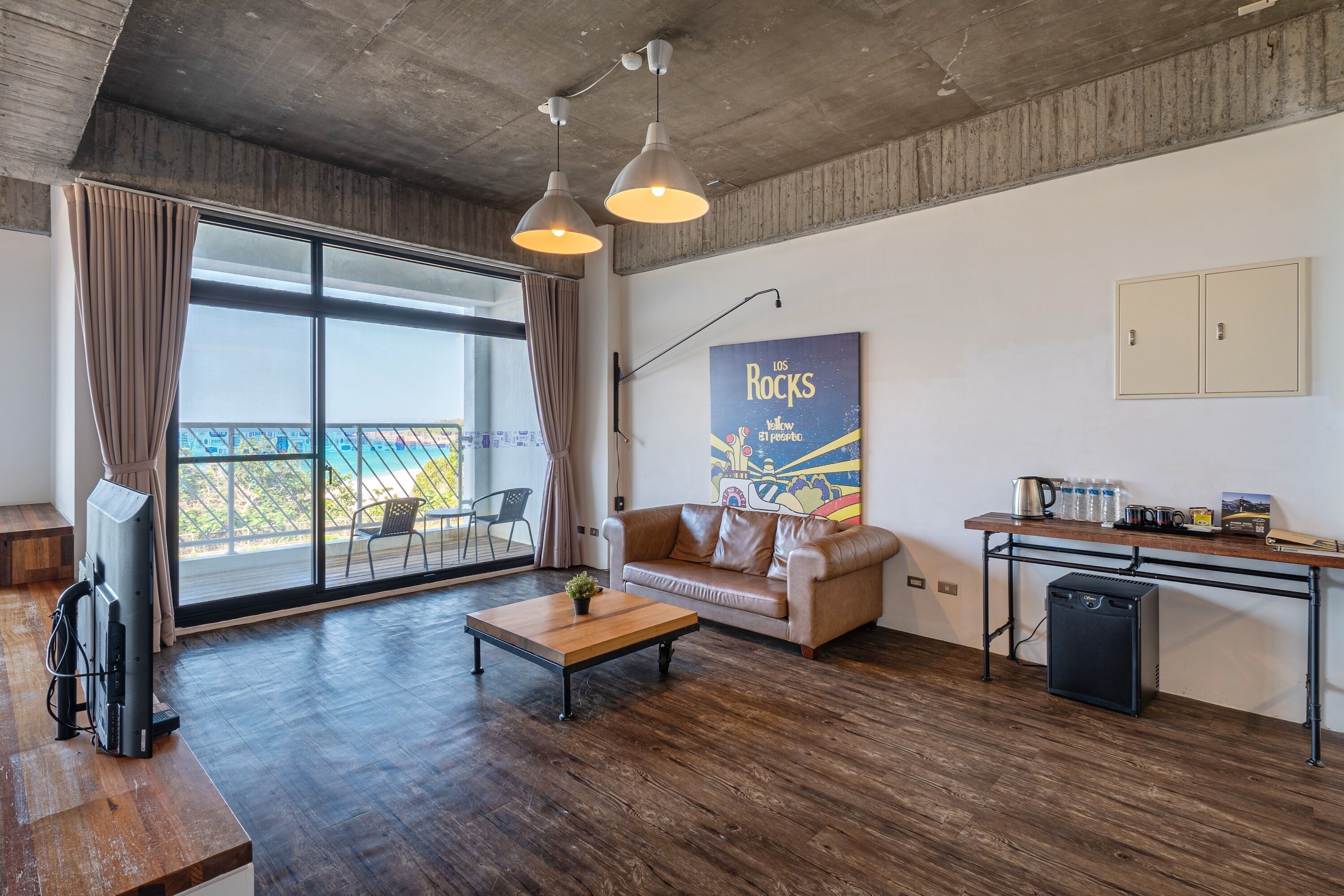 deluxe quad sea view | 1 bedroom, down duvets, desk, blackout curtains