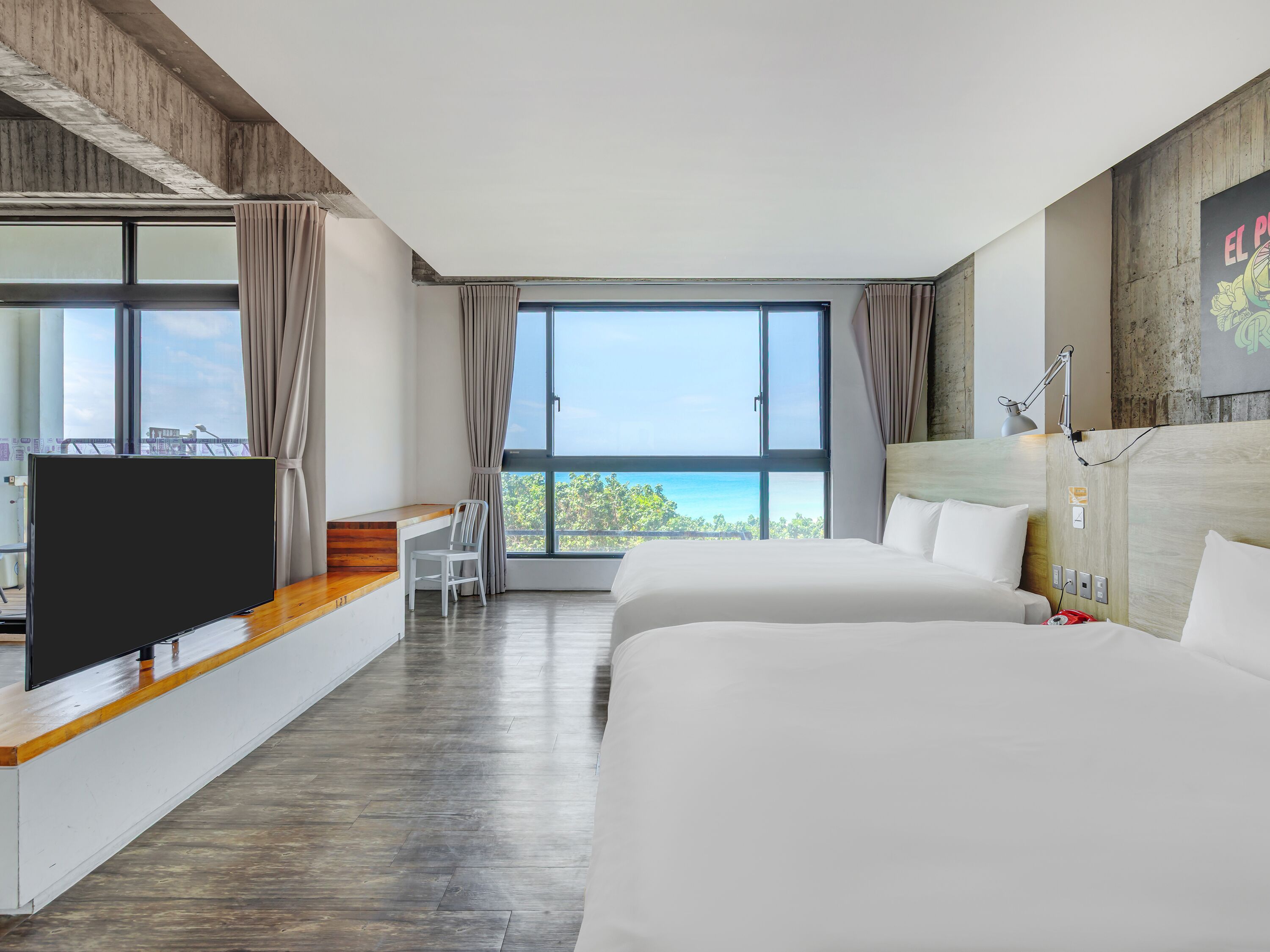 Quadruple Room, Multiple Beds | Down duvets, desk, blackout curtains, soundproofing