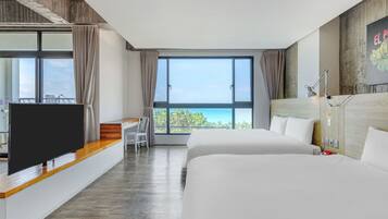 Quadruple Room, Multiple Beds | Down duvets, desk, blackout curtains, soundproofing