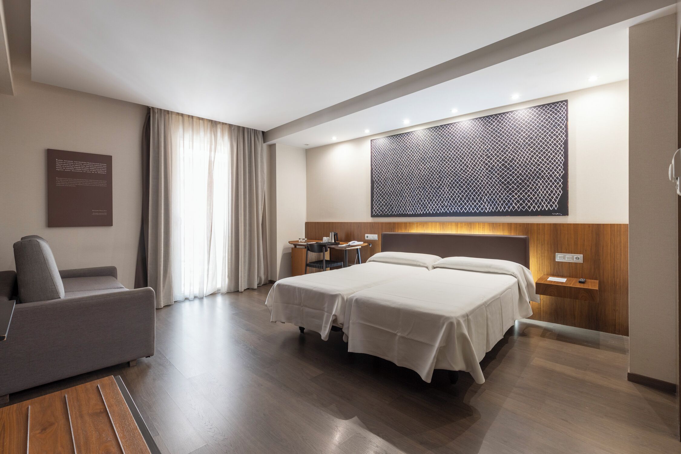 premium bedding, tempur-pedic beds, in-room safe, desk