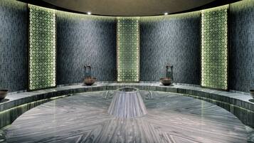 Couples treatment rooms, sauna, hot tub, steam room, body treatments