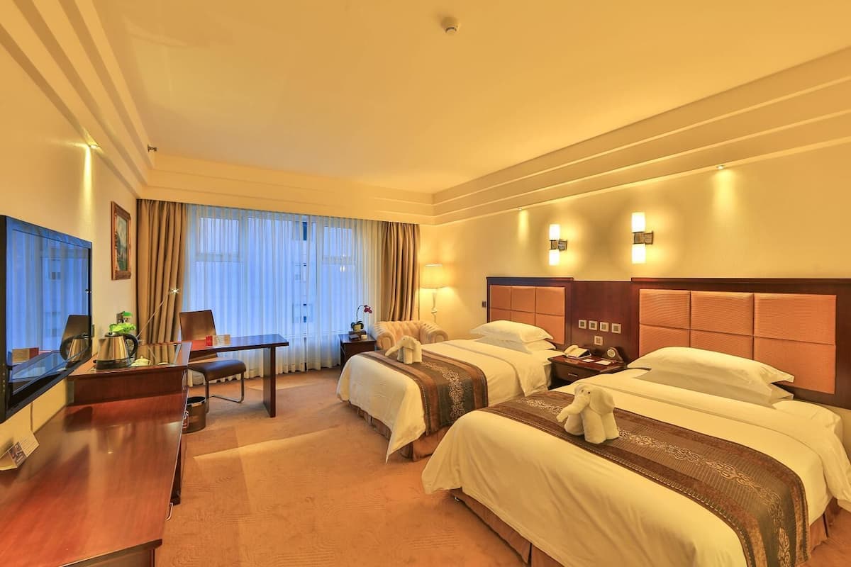 Chambre avec lits jumeaux, 2 lits une place, fumeur