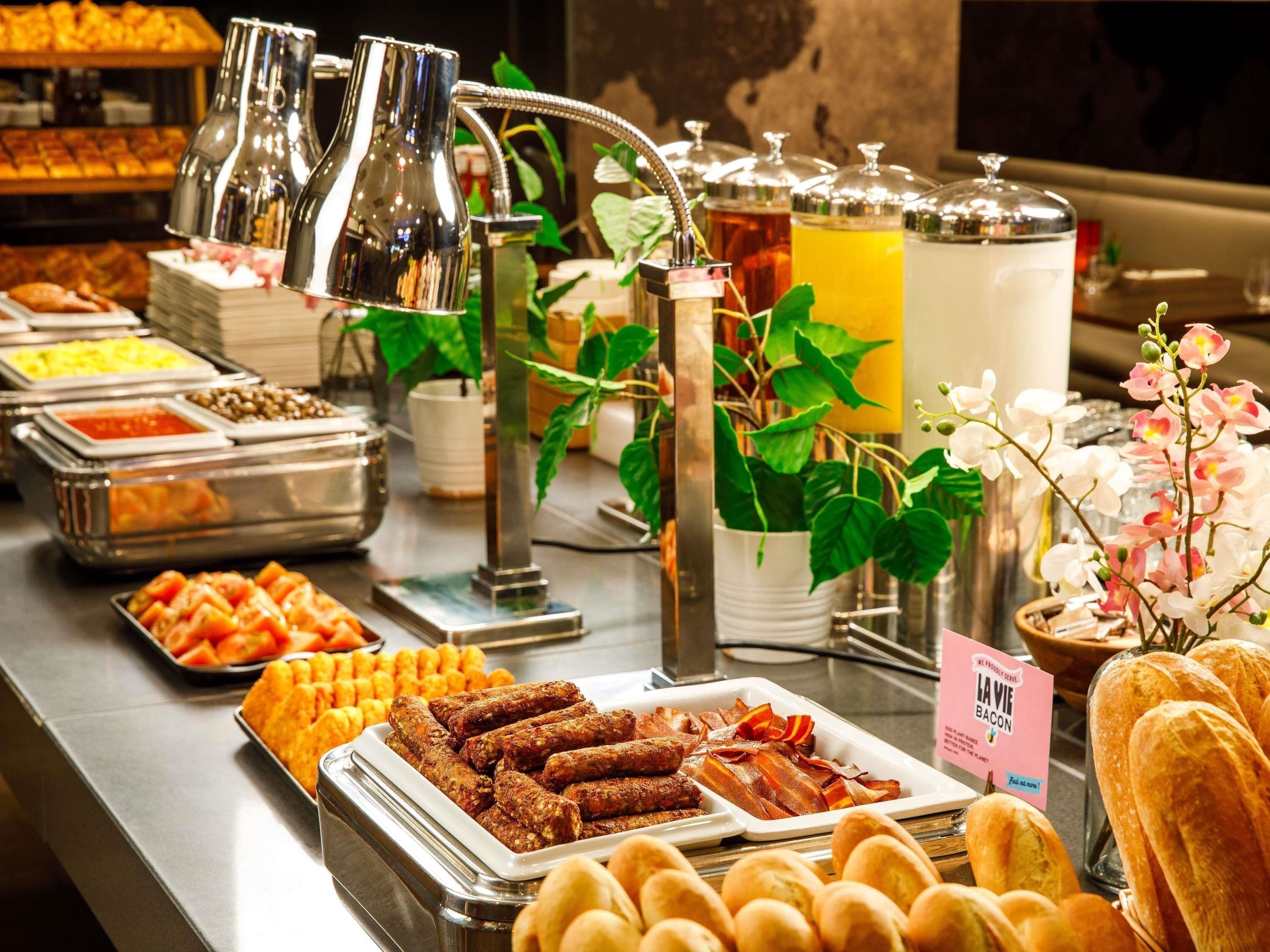 daily buffet breakfast (gbp 13.50 per person)