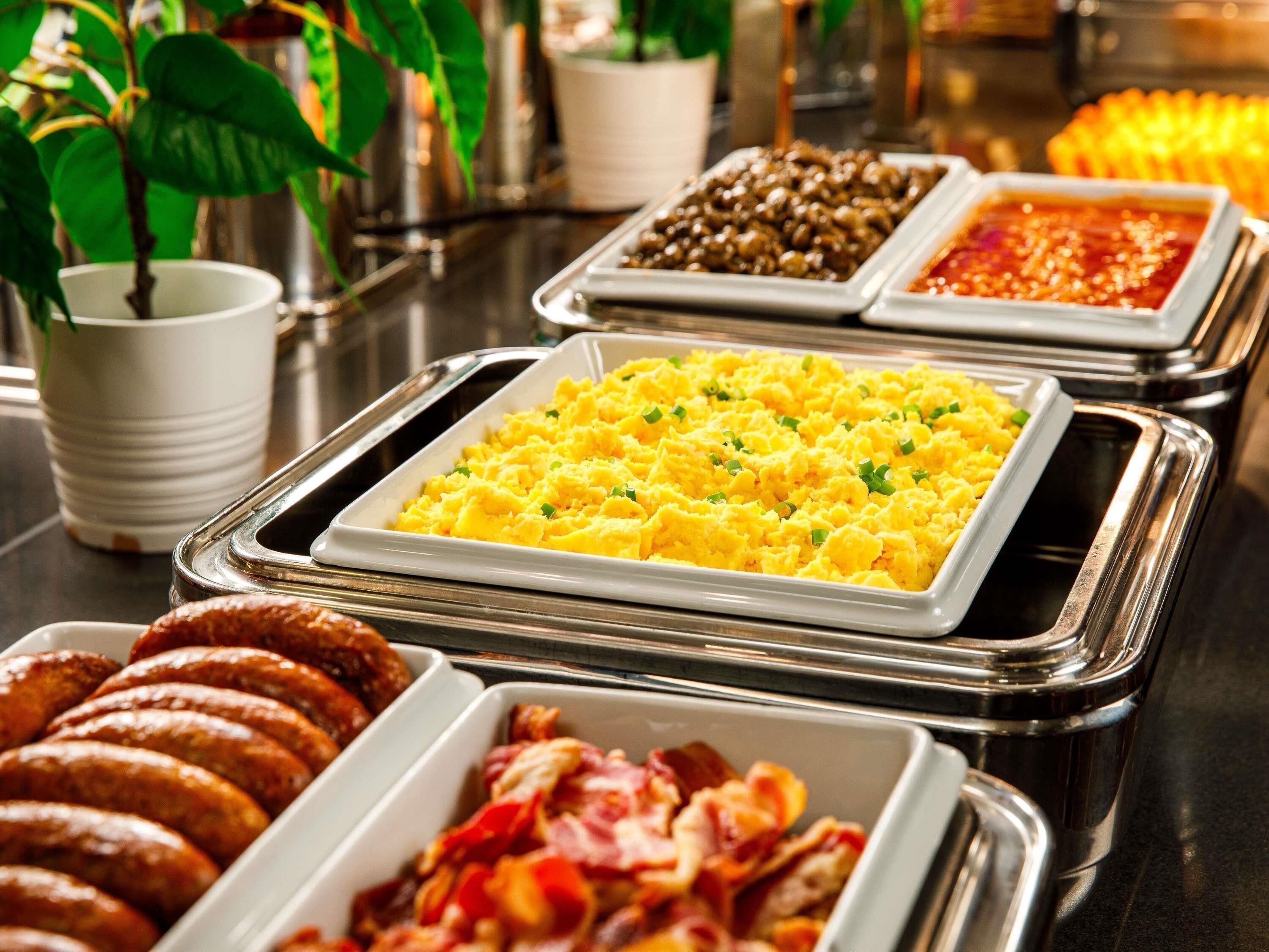 daily buffet breakfast (gbp 13.50 per person)