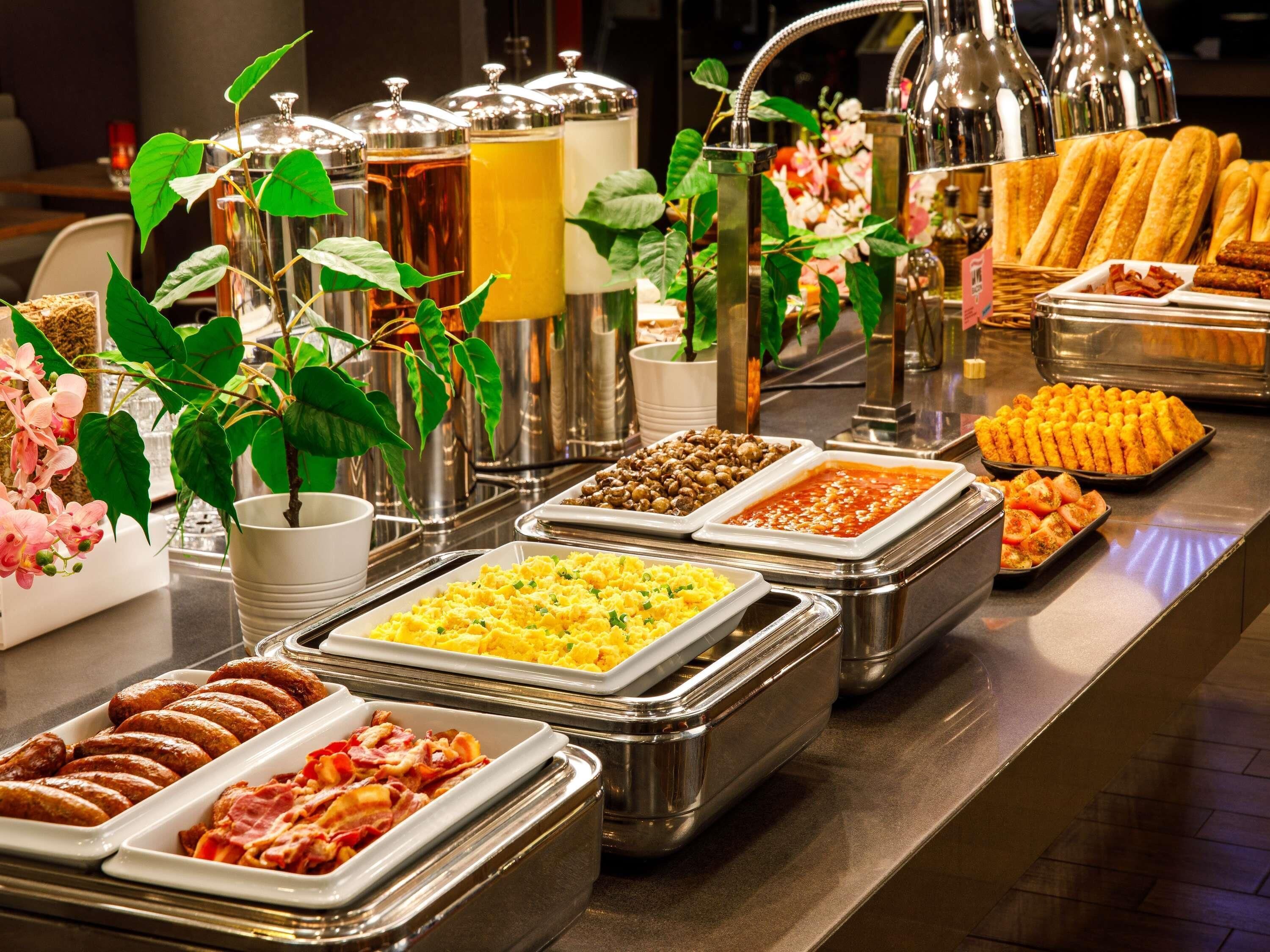 daily buffet breakfast (gbp 13.50 per person)