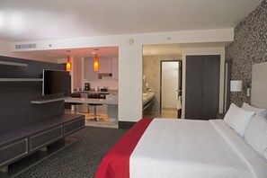 Premium bedding, down comforters, Select Comfort beds, in-room safe