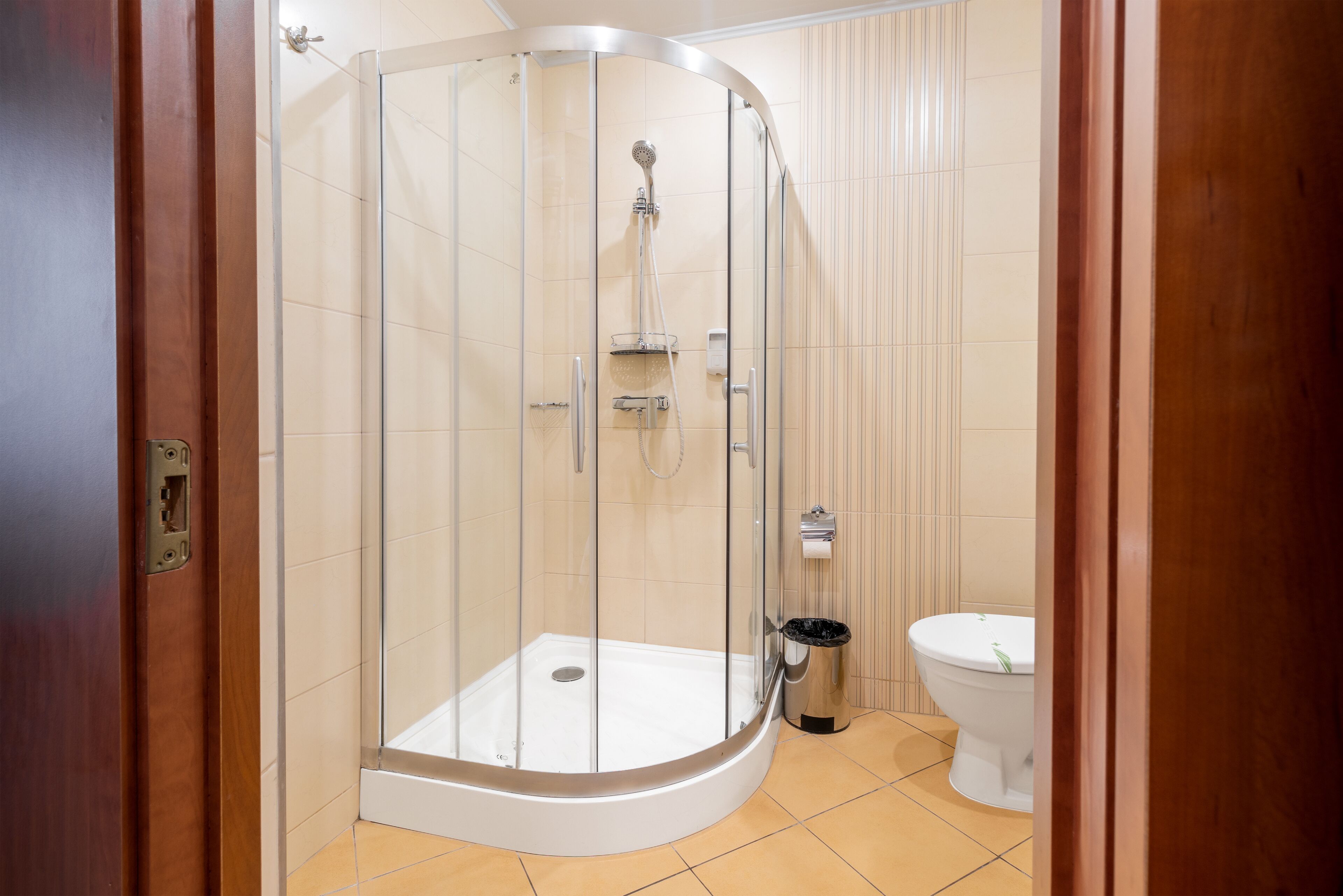 shower, free toiletries, hair dryer, bathrobes