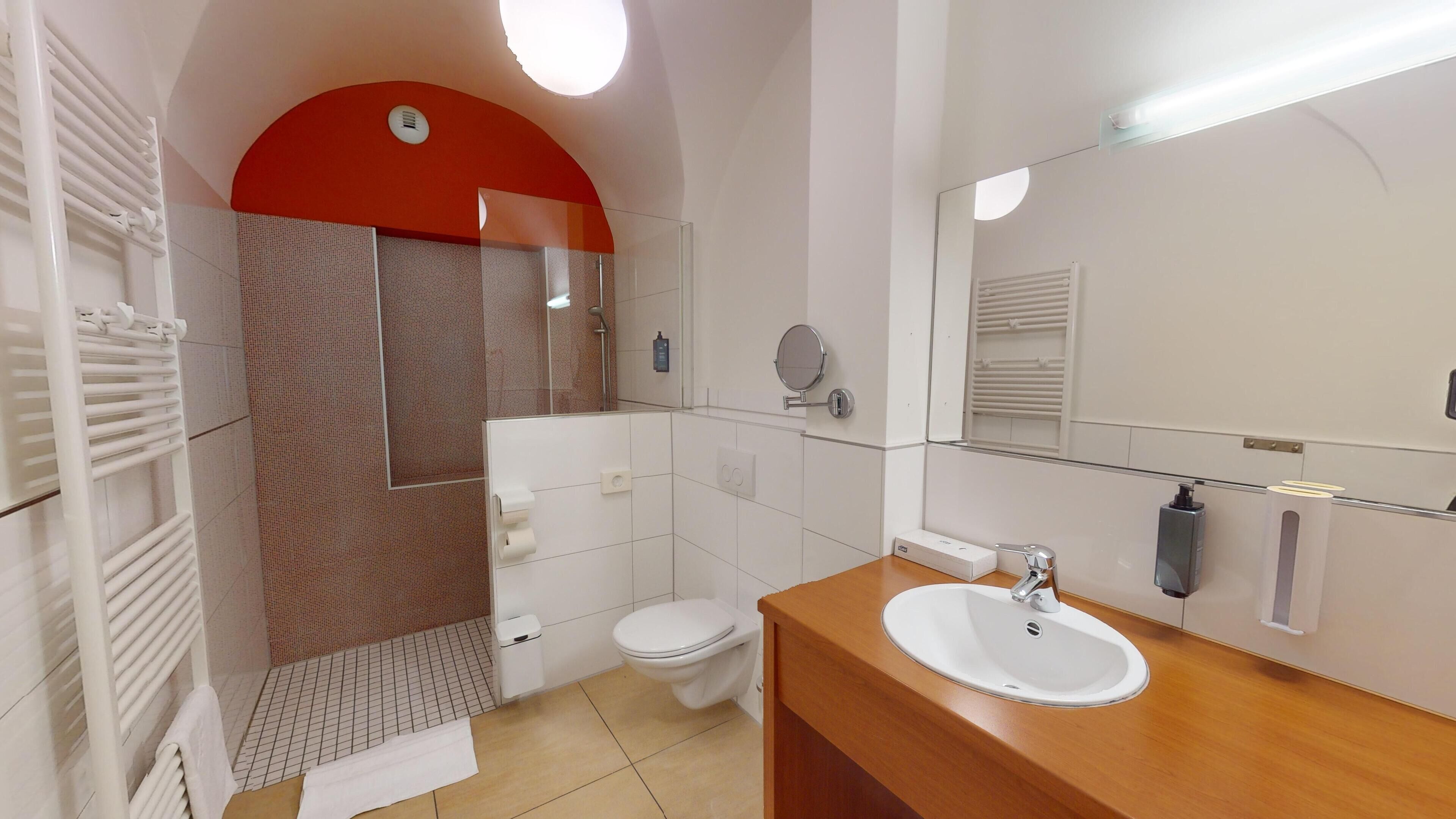 comfort room | bathroom | shower, free toiletries, hair dryer, slippers