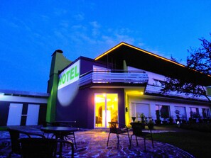 Front of property – evening/night