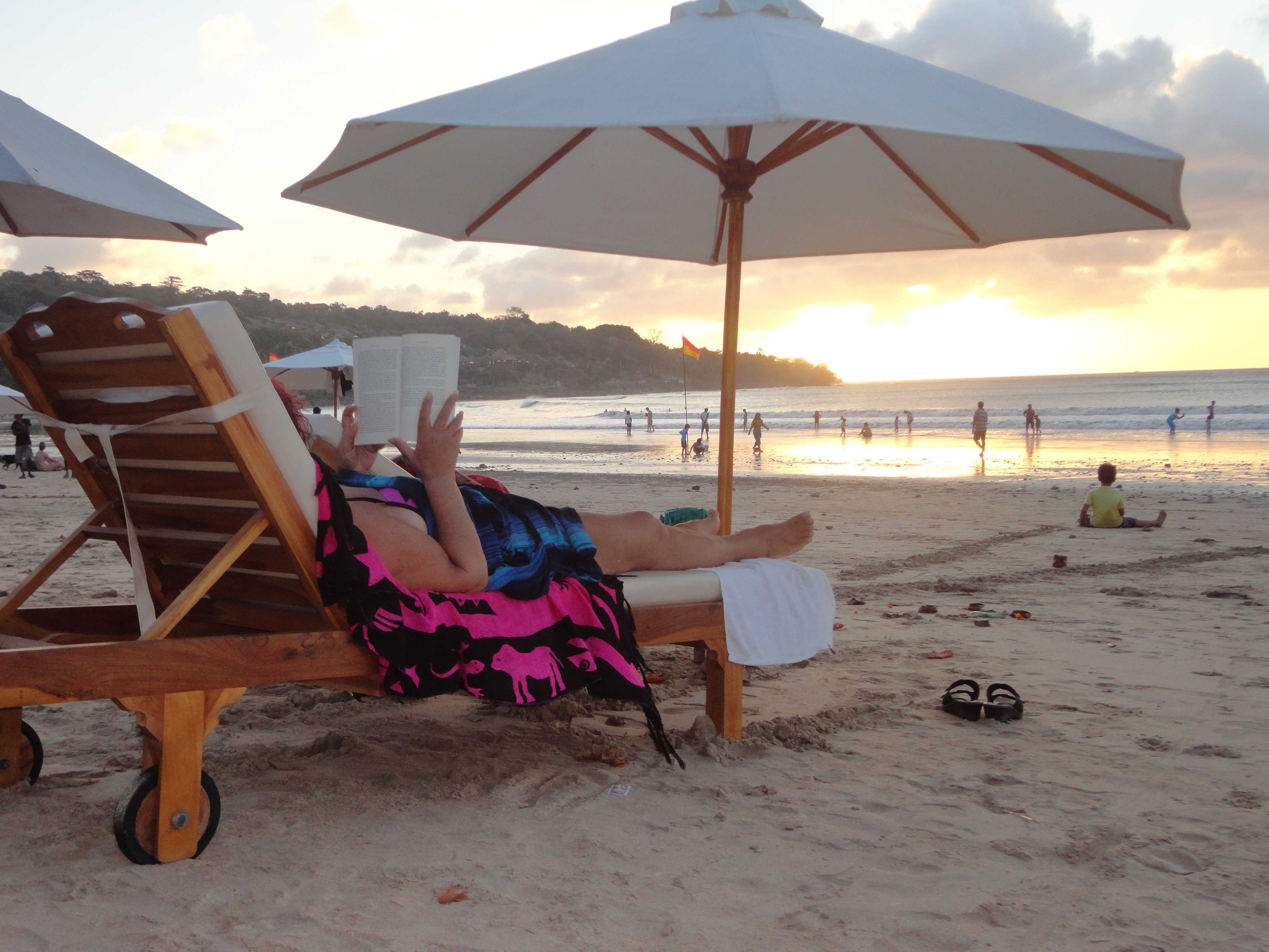 beach nearby, white sand