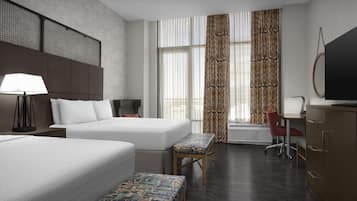 Two Queen Beds, Non-Smoking, Accessible | Premium bedding, in-room safe, desk, laptop workspace