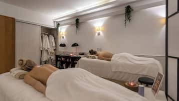 Salas para tratamentos a dois, massagens