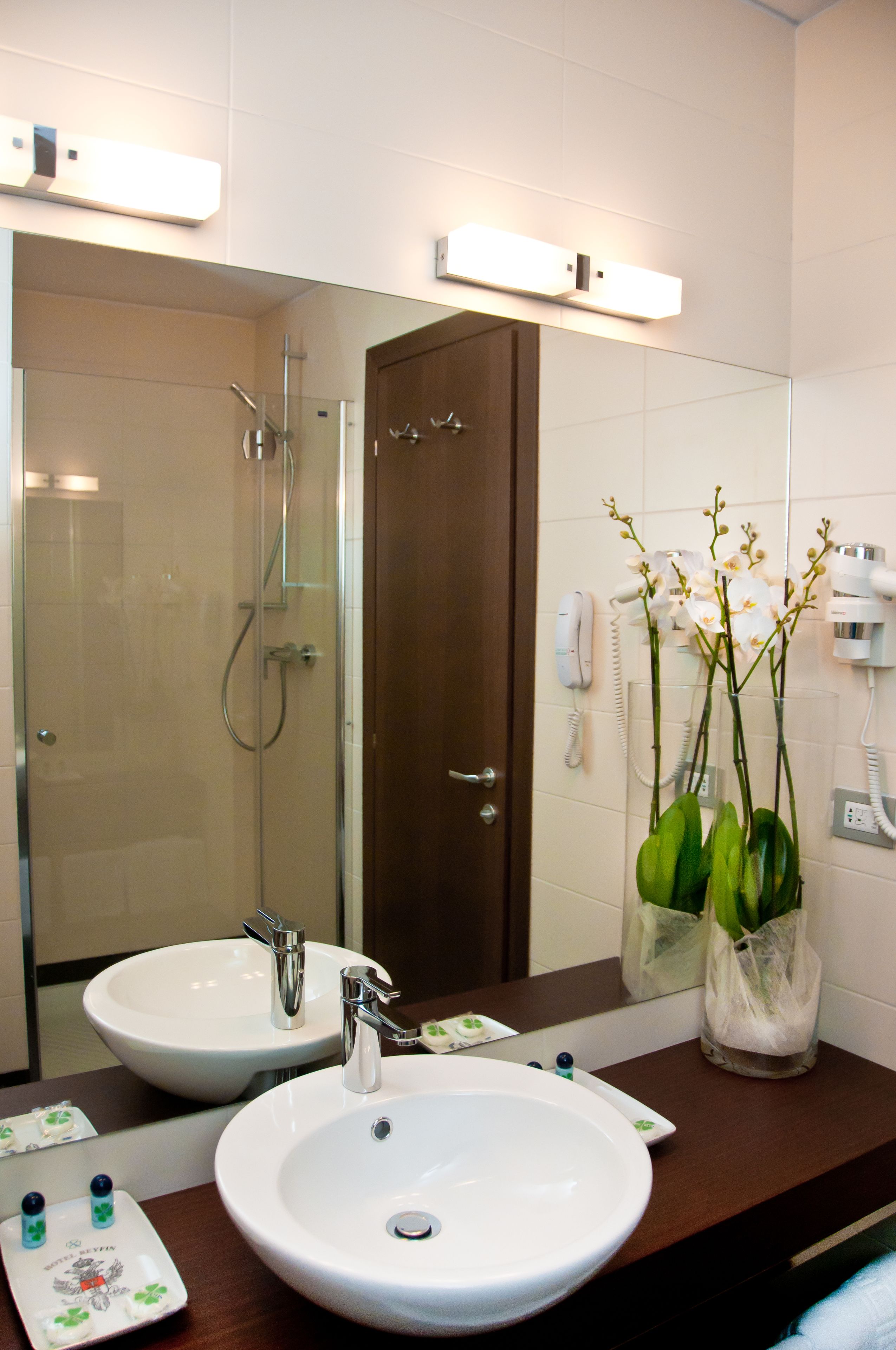 free toiletries, hair dryer, bathrobes, slippers