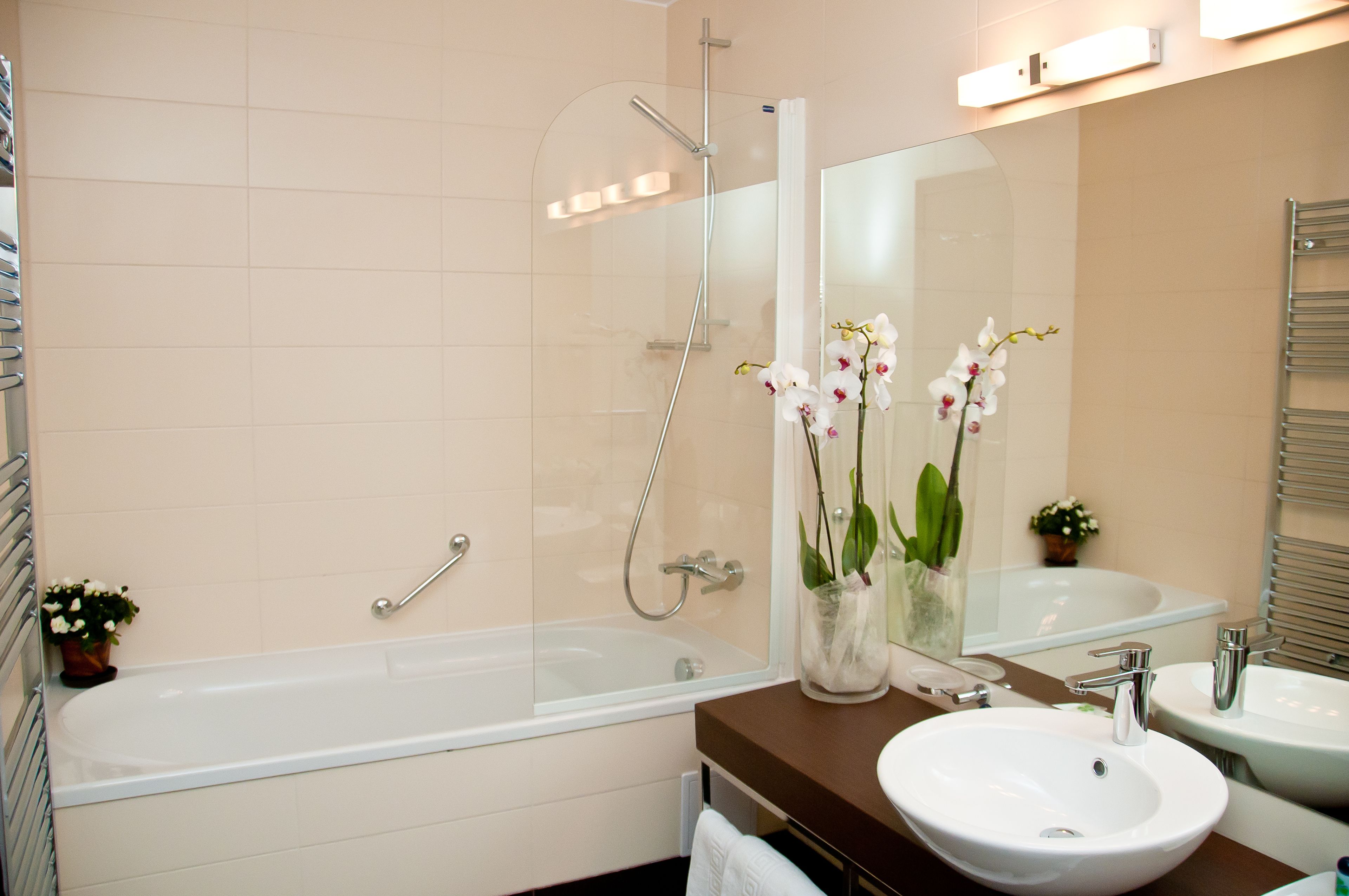 free toiletries, hair dryer, bathrobes, slippers