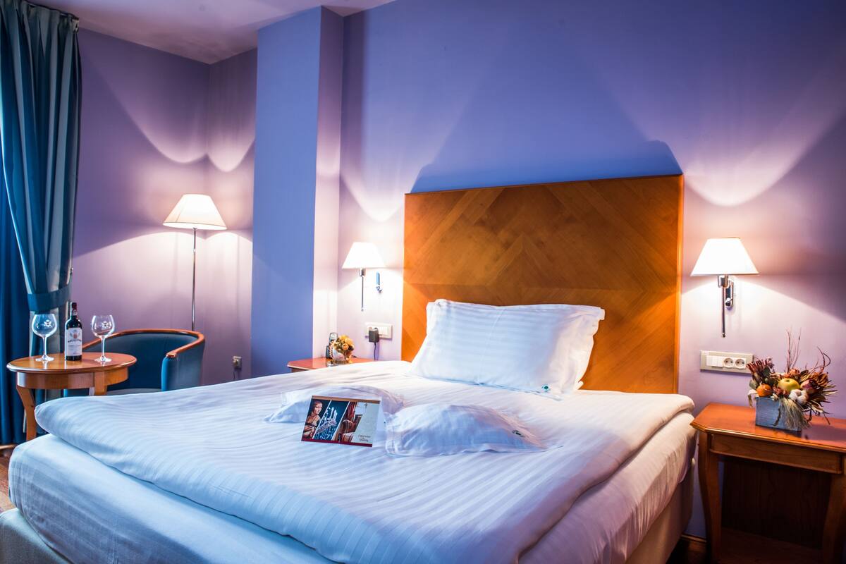 Standard Double Room, City View | Egyptian cotton sheets, premium bedding, memory foam beds, minibar