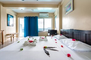 Chambre Deluxe, vue océan, en front de mer