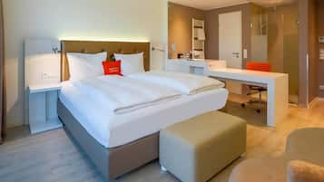 Standard Double Room, 1 Double Bed | Minibar, in-room safe, desk, laptop workspace