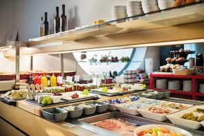 Daily buffet breakfast (EUR 22 per person)