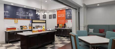 Free daily buffet breakfast