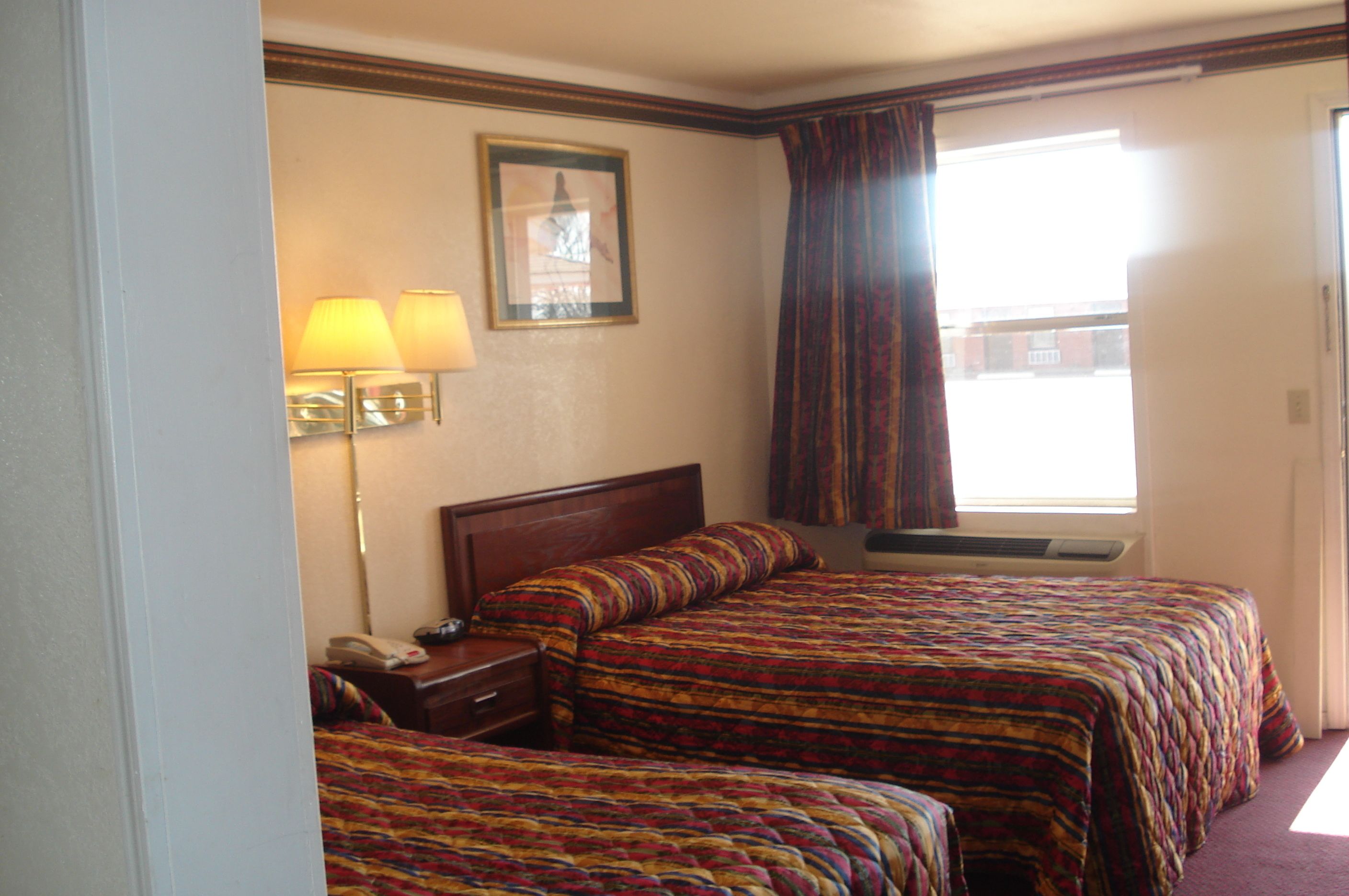 desk, blackout curtains, iron/ironing board, free wifi