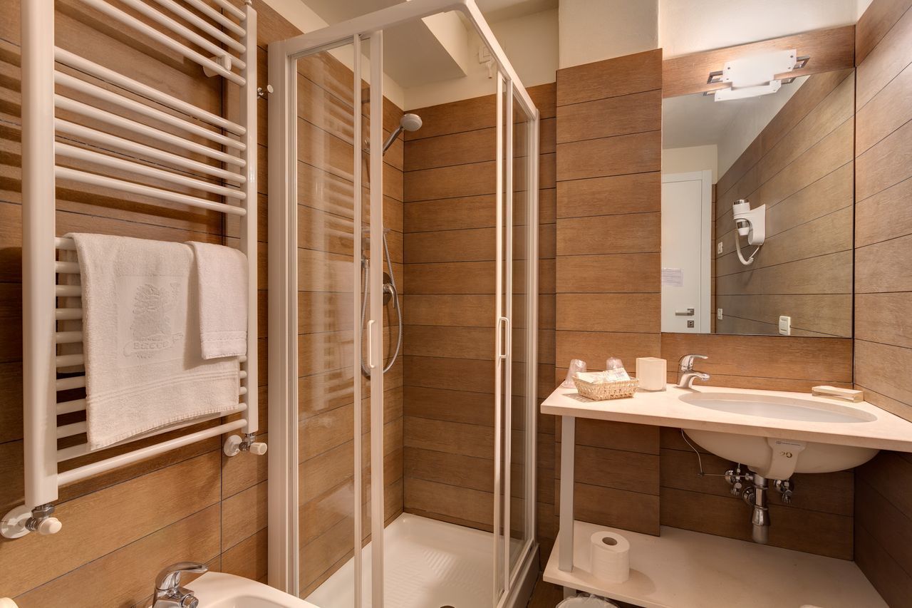 double room (basement) | bathroom | shower, designer toiletries, hair dryer, bidet