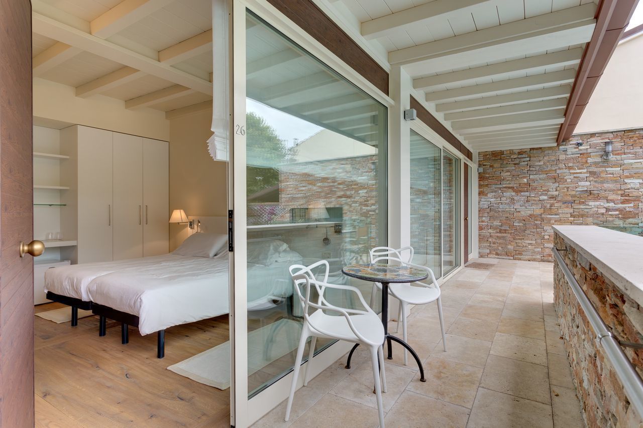 Camera Superior con letto matrimoniale o 2 letti singoli, lato piscina | Vista dalla camera