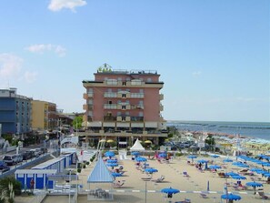 On the beach, beach bar