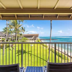 Studio Premium, en front de mer | Vue depuis le balcon