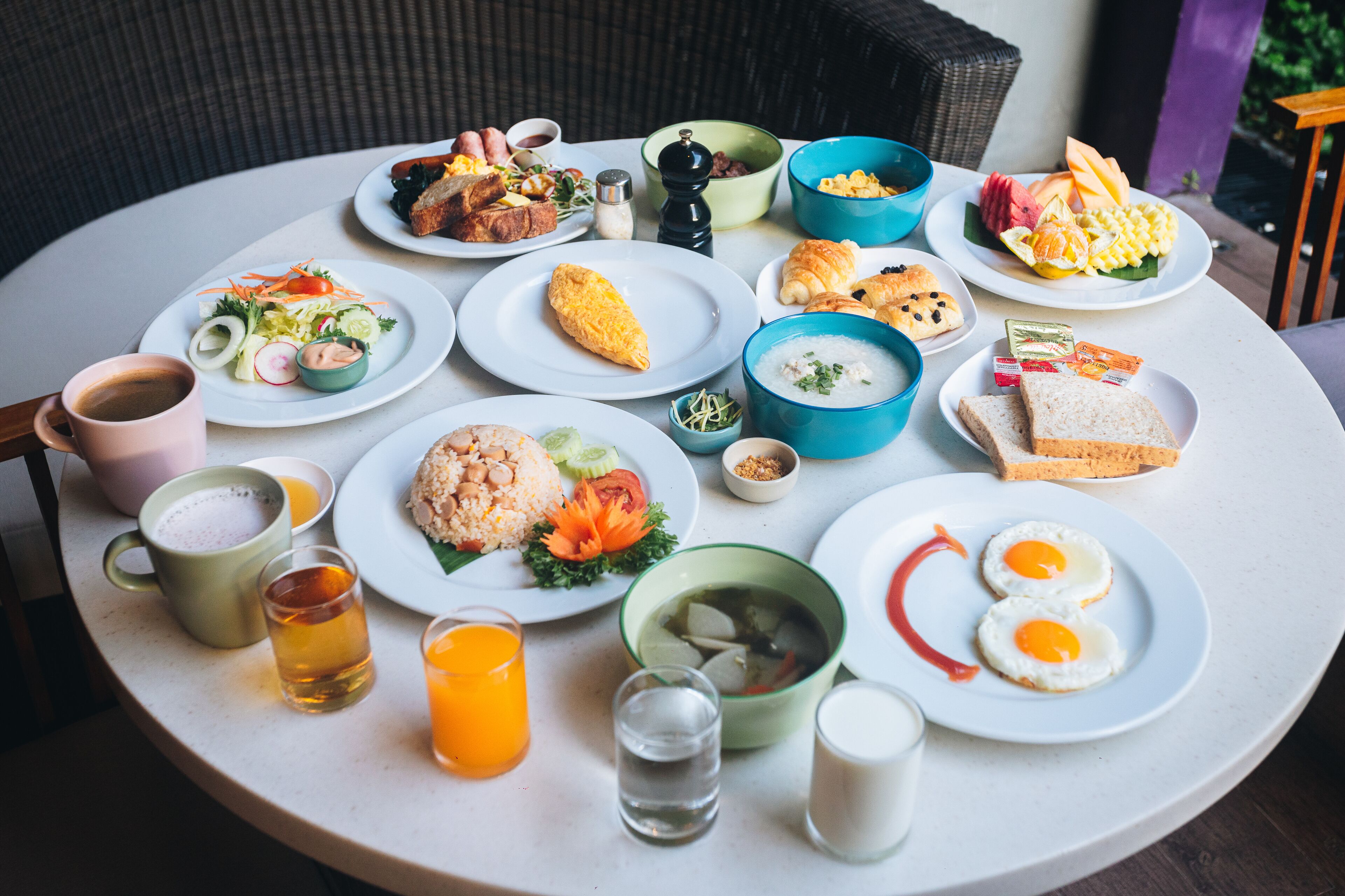 朝食ビュッフェ