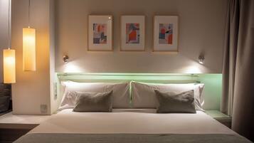 Standaard tweepersoonskamer | Luxe beddengoed, een kluis op de kamer, een bureau