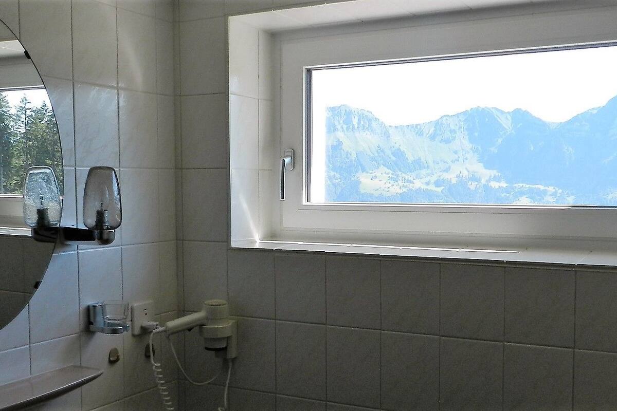 shower, free toiletries, hair dryer