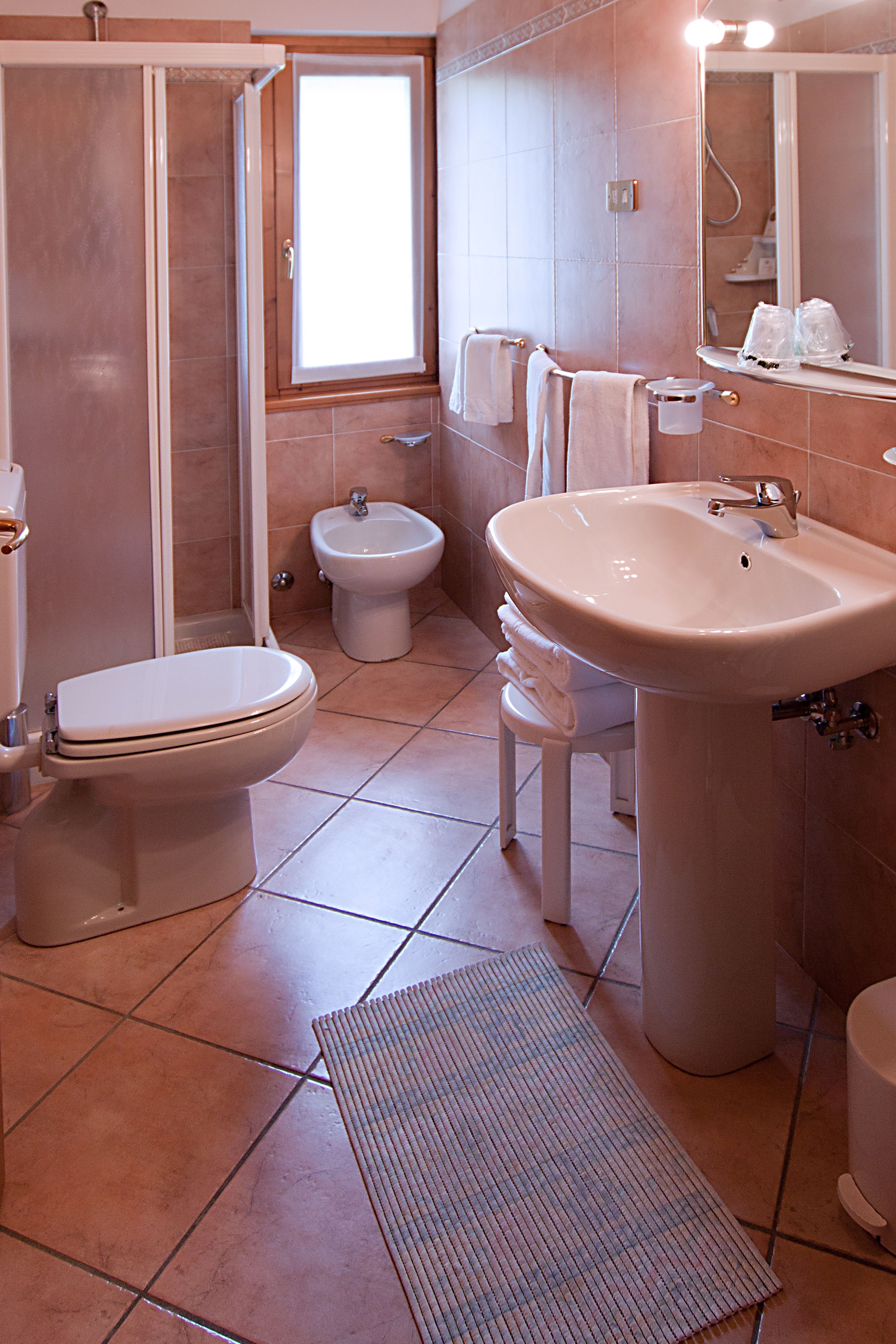 shower, free toiletries, hair dryer, bathrobes