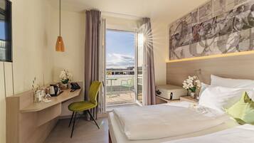 Komfort Doppelzimmer mit Balkon | Ausblick vom Zimmer