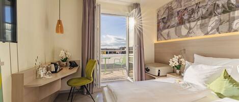 Komfort Doppelzimmer mit Balkon | View from room