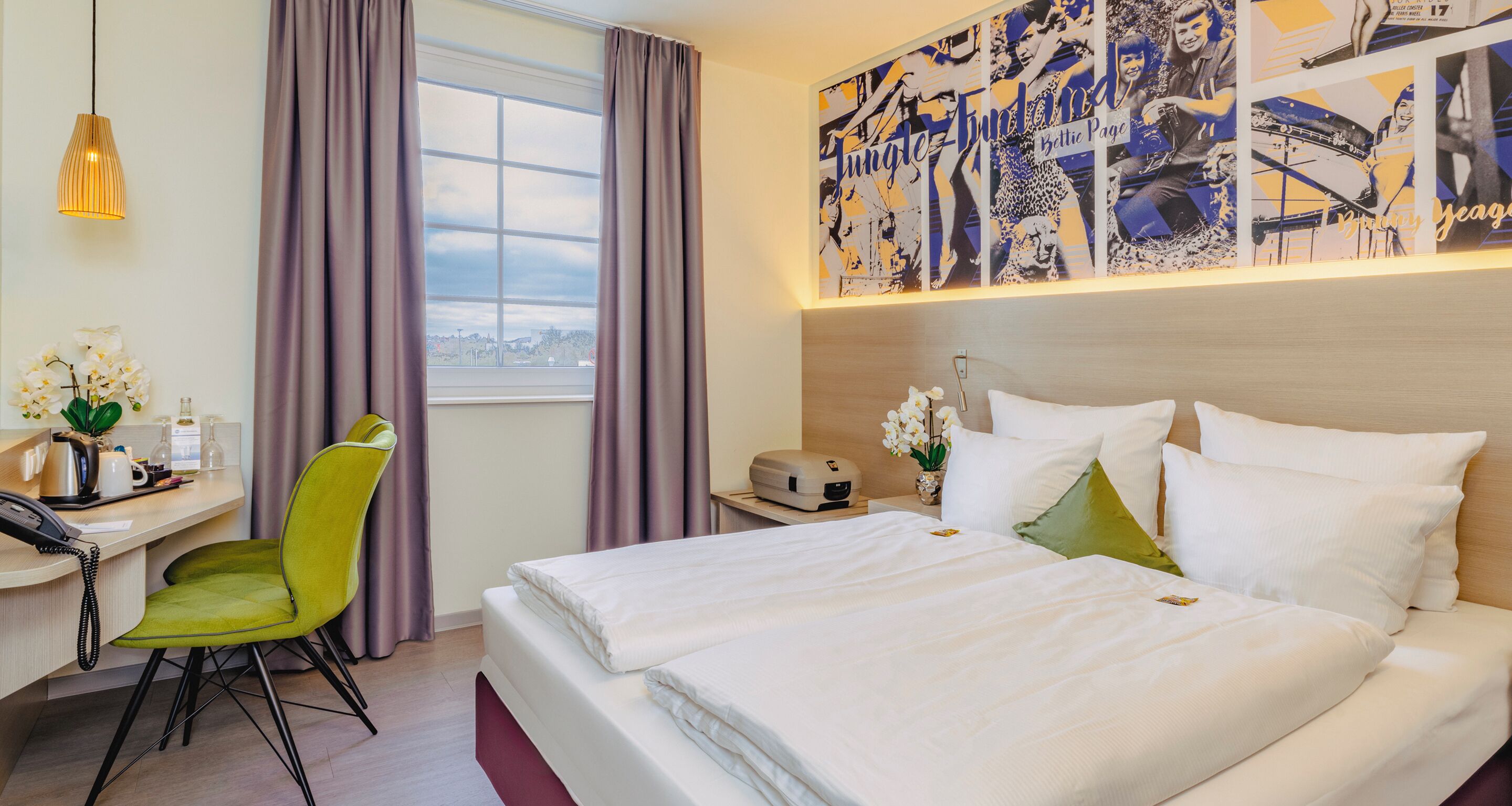 Comfort-Doppelzimmer | Pillowtop-Betten, Zimmersafe, Schreibtisch