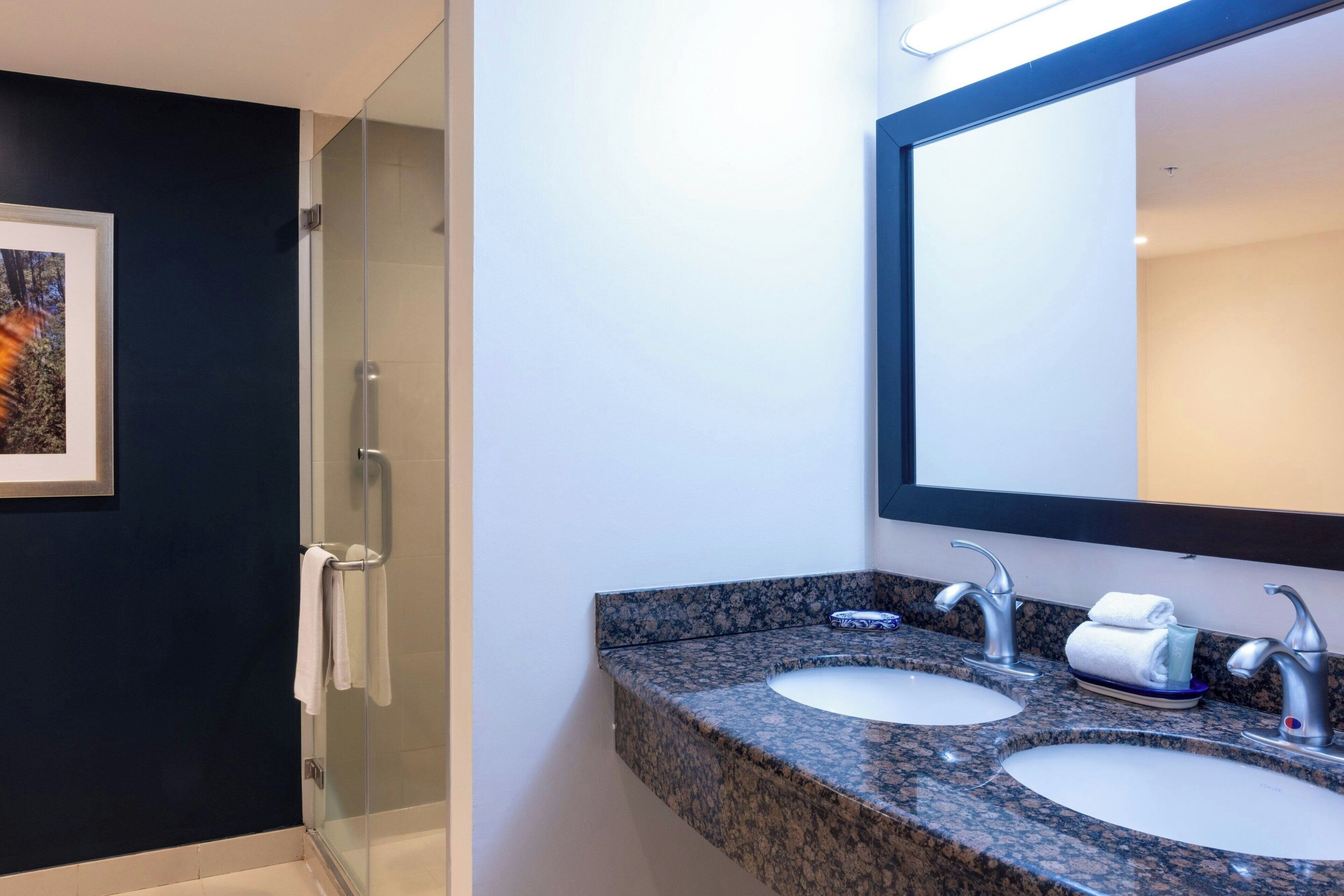 suite, 1 king bed | bathroom | free toiletries, hair dryer, towels