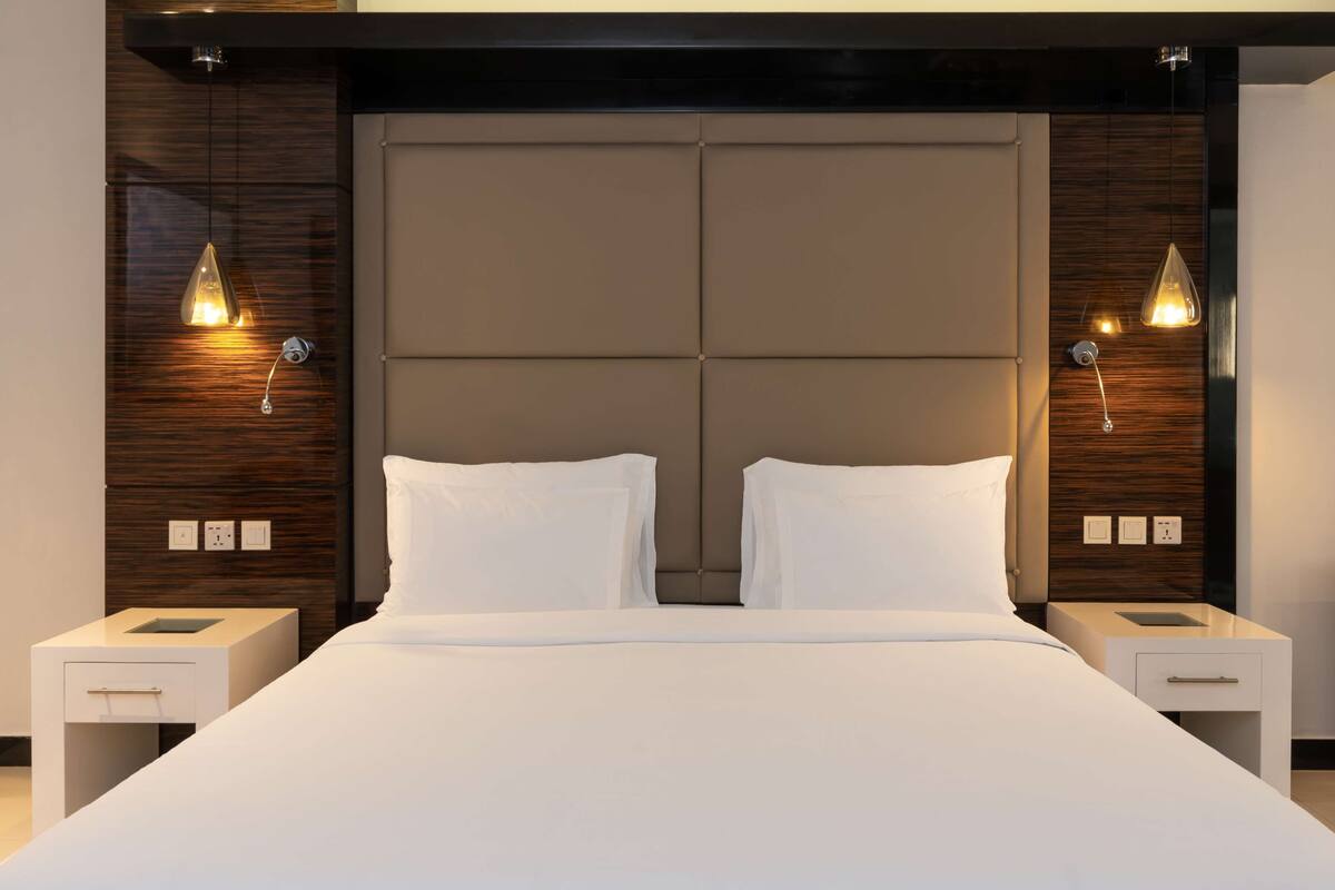 suite, pool view | 1 bedroom, premium bedding, minibar, in-room safe