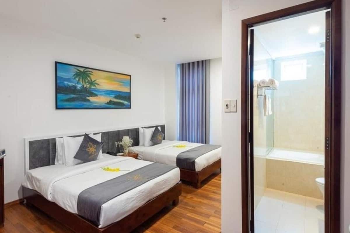 DuntÀcken, memory foam-madrasser och minibar