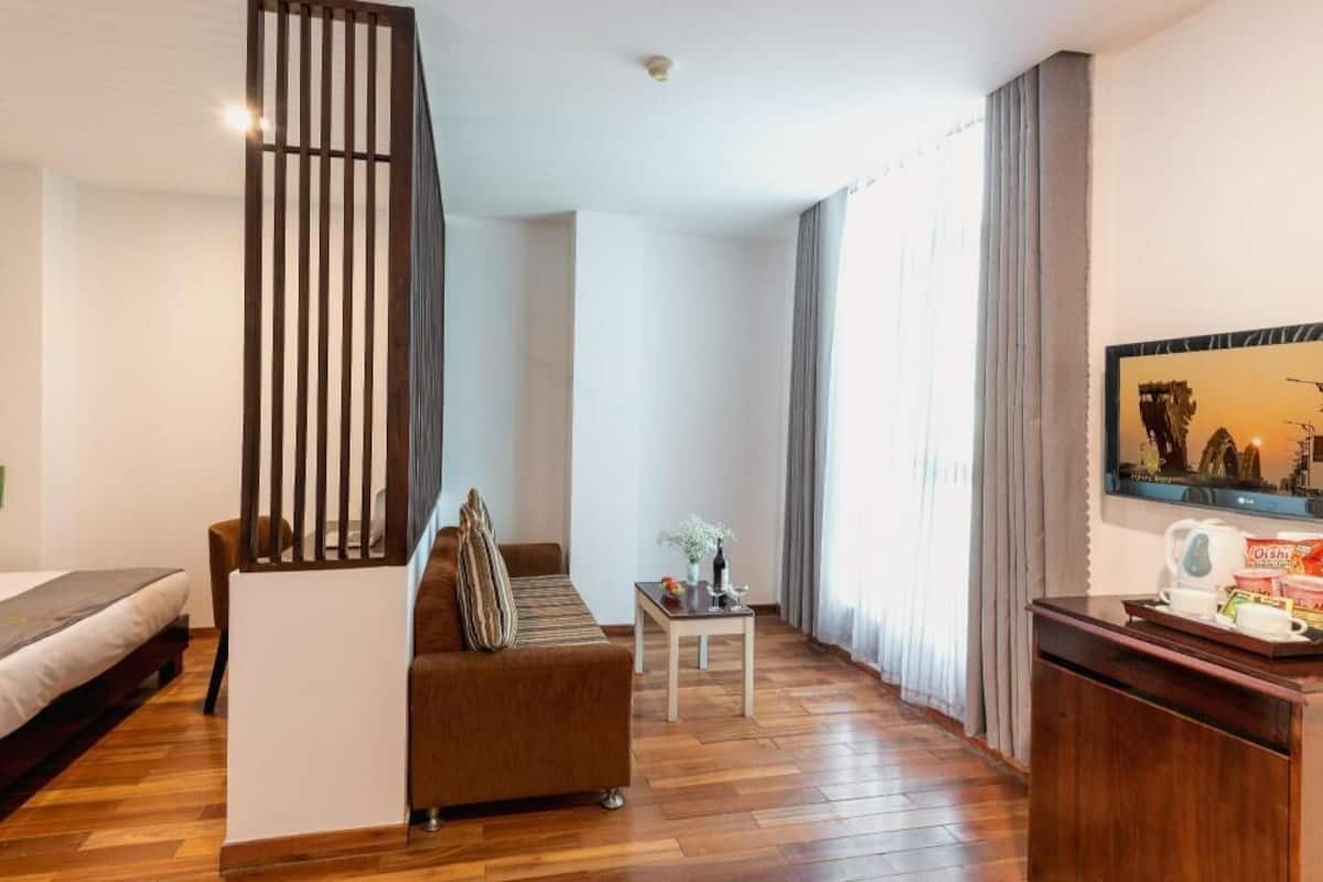 DuntÀcken, memory foam-madrasser och minibar