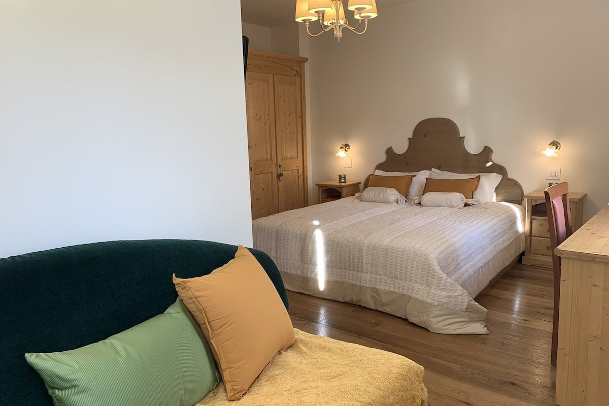 1 slaapkamer, donzen dekbedden, bedden met traagschuimmatras