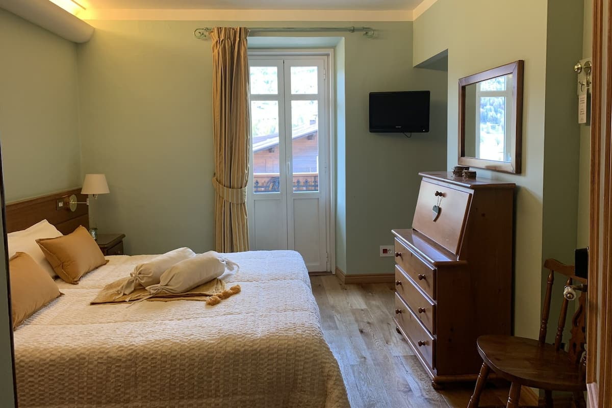 1 slaapkamer, donzen dekbedden, bedden met traagschuimmatras