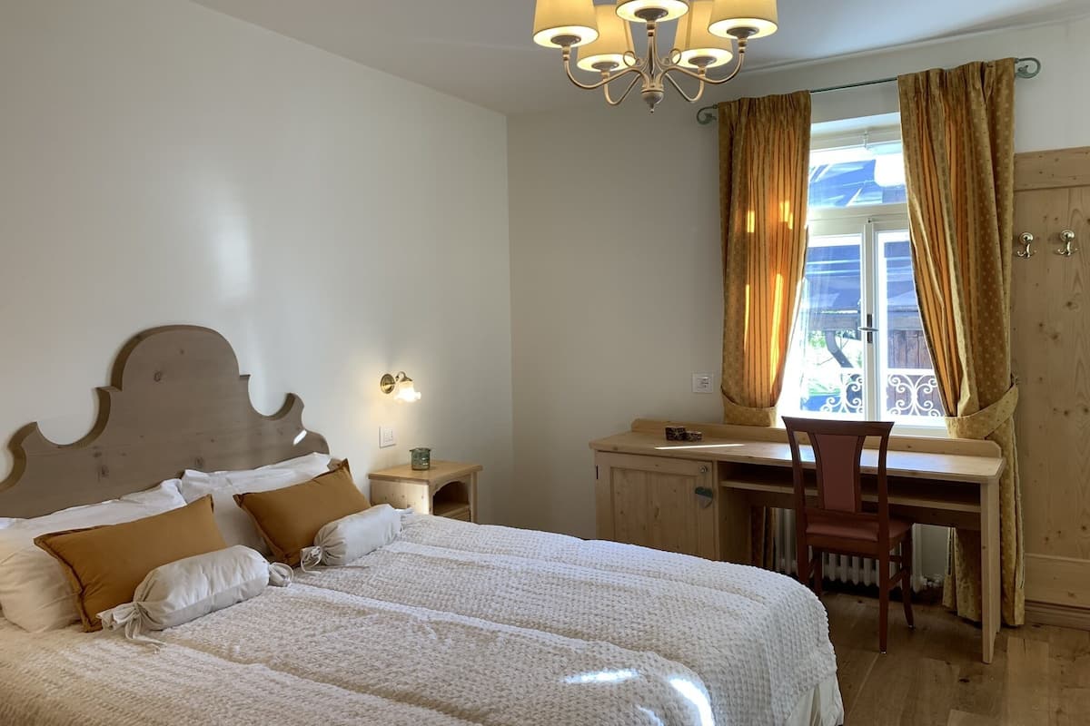 1 slaapkamer, donzen dekbedden, bedden met traagschuimmatras