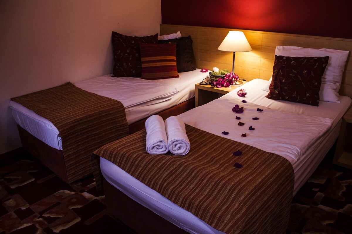 In-room safe, desk, blackout curtains, cots/infant beds