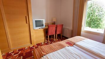 In-room safe, desk, blackout curtains, cots/infant beds