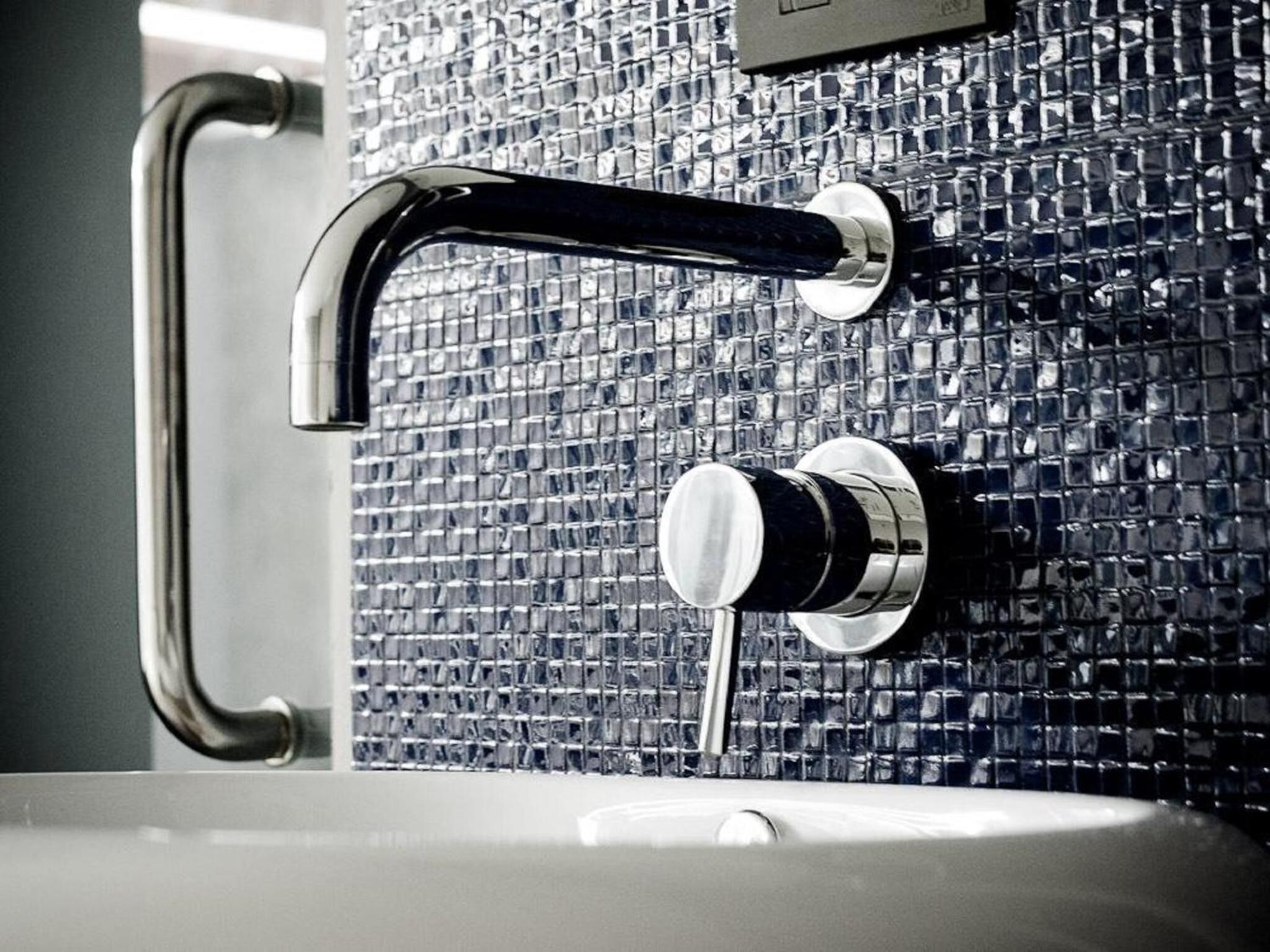 shower, hair dryer, bathrobes, slippers